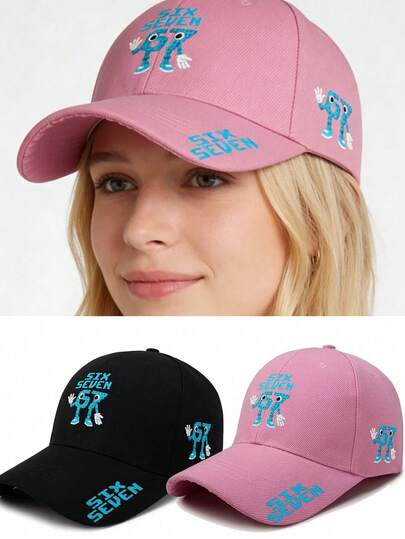 Mũ lưỡi trai Brainrot 67 Six Seven Unisex | Nhẹ, thoáng khí, có thể điều chỉnh, phù hợp cho các hoạt động ngoài trời và sử dụng hàng ngày, dùng được quanh năm, là món quà lý tưởng. Thiết kế vành cong bền chắc.