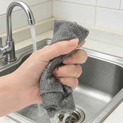 1 cuộn/20 khăn lau vệ sinh sợi siêu mịn có thể tái sử dụng - Khăn lau nhà bếp thấm hút cao, bền, có thể giặt máy dùng cho chén đĩa, mặt bàn và sàn nhà - Khăn lau đa năng gia dụng với thiết kế chủ đề không gian, hình vuông hiện đại tiết kiệm không gian.