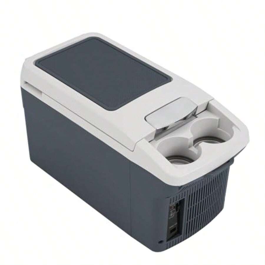Refrigerador portátil para coce refrigerador eléctrico de doble uso 12 V CC y 110 V CA refrigerador eléctrico cpacto refrigerador pequeño de 12 V enfriador termoeléctrico y - Gris - Ver 1