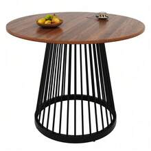 Dining Tables - Black White + MDF+Metal - View 8