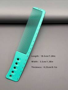 1pc/3pcs/5pcs/6pcs Heat-Resistant Durable Hair Styling Comb Set, 19 Models Available, Macaron Color With Ruler, Suitable For Long/Short Hair, Cutting, Styling, Salon/Home/Travel Use - Mint Blue - View 18