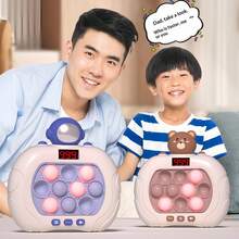 Kids' Fast Press Game Machine, 999 Levels, 4 Modes, Bubble Fingertip Toy. Handheld Fast Press Bubble Machine With Instant Sound Feedback, Sensory Whack-A-Mole Game, Relieves Anxiety And Stress For Teens And Adults, Birthday Gift, Christmas Gift. ... - Multicolor - View 3