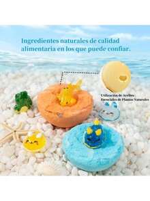12 Piezas Bombas de Baño Naturales con Sorpresa de Animales, Bolas Aromáticas para Niños - 1 - Ver 8