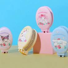 Miniso Sanrio Characters Strawberry Series Foldable Compact Mirror Comb, Durable Material, Daily Hair Grooming Tool, Delightful Birthday Gift, Plastic Material(1 PC) - Multicolor - View 2
