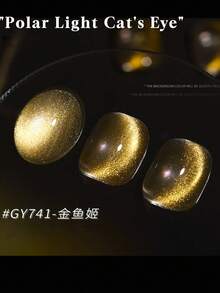 2026新款12ml蓝色水晶猫眼凝胶指甲油，深色闪粉玻璃效果，适合春夏，磁性美甲，高光泽，持久，快干，需配合UV/LED灯使用，沙龙品质，畅销指甲油，送礼佳品，美甲设计，防脱落，易于涂抹 - 彩色 - 查看 7