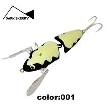 18g/82mm Multi-Section Floating Catfish Lure, Metal Wing Propeller Surface Bait, Can Add Glow Stick (Excluding Battery), Stable Swimming Posture, Targeting Catfish, Black Fish, Carp, Bass, Glow-In-The-Dark Fish Eye - Multicolor - View 15