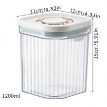 Baby Milk Powder Container Portable Outdoor Complementary Food Rice Cereal Box Sealed Jar Moisture-Proof Large Storage Canister With Compartments - Clear - View 7