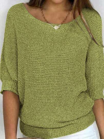 Plus Size Women Loose Casual Pullover Top, Spring/Summer