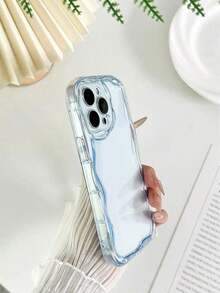 Funda de teléfono suave antideslizante de color sólido con borde de remolinos color crema compatible con  16/ 16 Pro/ 16 Plus/ 16 Pro Max,  15 Pro Max,  13,  14, P12, XS, nueva funda suave de TPU pintada con brillo y borde de remolinos color crema compatible con Galaxy S24, Galaxy S24+, Galaxy S24 Ultra, Galaxy S22, Galaxy A13 4G, Galaxy A52, A52s 5G, Galaxy A23, Galaxy A35, Galaxy A25, Galaxy A73, Redmi Note 11, 11 Lite, resistente al agua, a prueba de golpes y arañazos, teléfonos móviles, bolsas, accesorios para móviles, fundas para teléfonos, decoración de interiores, accesorios, fundas transparentes para teléfonos, verano, correas para teléfonos, fundas para teléfonos de - Estilo (1 pieza) - Ver 6