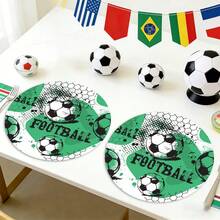 Un set complet de suporturi de masă pentru Cupa Mondială, cu modele de fotbal, atletism și victorie, potrivite pentru utilizare primăvara, vara, toamna și iarna. Adoptă un design multicolor și este țesut din fibră 100% poliester. - Multicolor - Vizualizare 7