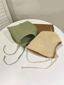 Mũ rơm vành rộng chống nắng cho nữ, mũ chống nắng khoét lỗ mùa xuân hè, mũ xô kiểu Bohemian, mũ chống nắng vành rộng dễ thương kiểu retro buộc dây, mũ len thoáng khí vành rộng kiểu ngư dân. Chống nắng, đa năng và thời trang, thích hợp cho mua sắm, đi chơi, du lịch nghỉ dưỡng, đi làm, dã ngoại, bãi biển, trại hè và các bữa tiệc. Hoàn hảo cho các dịp lễ, sinh nhật, quà tặng cho phù dâu trong đám cưới. - Nhiều màu - Xem 2
