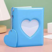 Sổ đựng ảnh Kpop 3 inch, album ảnh mini Kpop hình trái tim rỗng, bìa đựng ảnh nhỏ có gương soi. - Album ảnh 3 inch - Xem 10