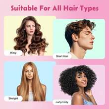 Mermaid Curly Hair Brush Volume Curly Defining Brush For Effortlessly Detangling Shaping And Styling Curls, Curl Brushes Suitable For All Wet Or Dry Hair Types, Gifts Idea For Women And Men (Pink) - ColorA - 查看 6