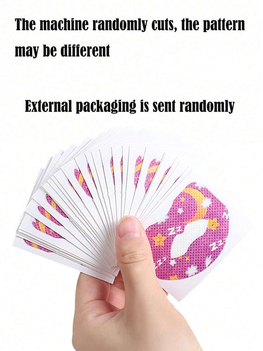 30pcs Sleep Patches Breathable Breathable And Comfortable,Tape,Unisex Hypoallergenic Breathable Tape,Easy To Remove,Soft And High-Quality Fabric,Latex-Free,Suitable For Travel And Business Trips,Multiple Colors Available - Multiple Colors - View 1