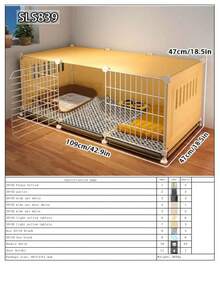 小型犬笼，室内宠物笼，带托盘，适用于泰迪犬、博美犬、柯基犬和中型犬 - 彩色 - 查看 17