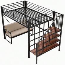 إطارات السرير - أسود + معدن + 140 سم * 200 سم - مشاهدة 7