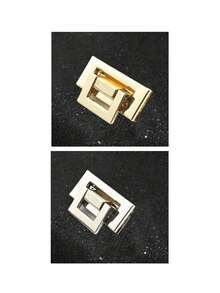 DIY Handbag Square Buckle, Metal Lock Clasp, Handbag Accessories, Suitable For Handbags, Shoulder Bags, Wallets, Luggage Hardware Accessories, Insertion Lock, Gold And Silver Metal Buckle Rings, Handbag Buckle, Shoulder Buckle, Button, DIY Wallet Box Handbag Accessories, Luggage Metal Lock Clasp - Multicolor - View 20