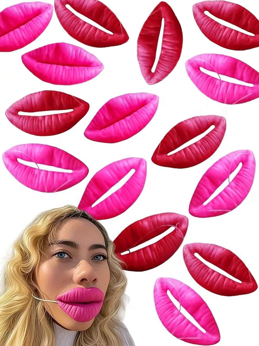 1 Set - Oversized Funny Mask - Durable PVC Extra Large Lip Decor, Suitable For Weddings, Parties, Themed Events And Photo Props - Fun Birthday Holiday Gift