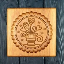 Wooden Cookie Molds, Baking Molds, Embossed Decorative Baking Tools, Suitable For Halloween, Thanksgiving, Christmas And Kitchen DIY Projects - Multicolor - View 9