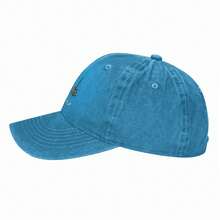 Fashion Baseball Cap Jackson Guitar Graphic Design, Men Women Adjustable Vintage Washed Cotton Unconstructed Sun Hat, Idea Gift - Blue - View 3