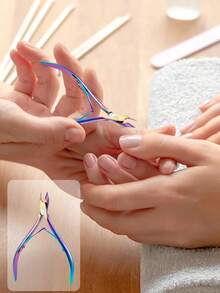8/5/2pcs Stainless Steel Nail Clippers, Colorful Style, High Precision Nail Scissors, Exfoliation Tool, Nail Clipper, Simple And Easy To Use, Suitable For Home Use, Nail Salon, Foot Bath Shop, Nail Care Tool, Exfoliation Care Tool - Multicolor - View 2
