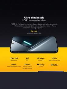 Xiaomi POCO X8 Pro 智能手机全球版旗舰机型，搭载天玑 8500 Ultra 处理器，配备 1.5K 120Hz 超亮 AMOLED 显示屏、5000 万像素索尼 IMX882 传感器（支持 OIS 光学防抖）、6500mAh（典型值）电池，支持 100W 超级快充，并具备 IP68 级防尘防水性能。 - 綠色 - 查看 4