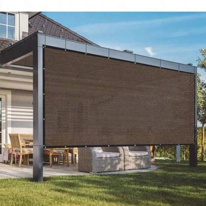 1-Piece Tear-Resistant Shade Net, Reinforced Edge Protection, Shade Cloth, High-Density Heat Insulation Net, Shade Cloth, Sun And Snow Protection, Suitable For Balconies, Courtyards, RV Camping, Privacy Decorative Fences