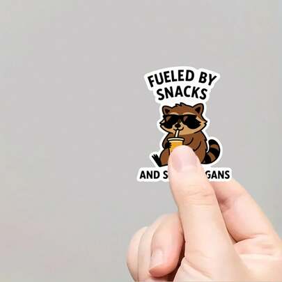 Được tiếp thêm năng lượng bởi đồ ăn vặt. Nhãn dán chống thấm nước, chống trầy xước và bền bỉ, phù hợp cho máy tính xách tay, xe máy, hộp dụng cụ, đàn guitar, xe tay ga, nhãn dán ô tô và nhãn dán cản xe. Nhãn dán, Quà tặng, Nhãn dán hộp dụng cụ, Nhãn dán máy tính xách tay, Hình ảnh vui nhộn, Nhãn dán thú vị, Chất liệu bền lâu, Nhãn dán chống trầy xước, Nhãn dán, Nhãn dán có keo