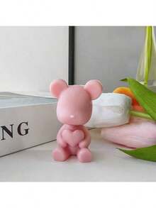 Cartoon Bear Shaped Silicone Candle Mold, Suitable For Home Decor Scented Candle Molds, DIY Plaster Resin Desktop Decorations, Resin Crafts Molds - Puppy - View 4