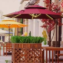 1PC, 96LED Outdoor Umbrella String Lights, 8 Modes LED Battery Operated Fairy Lights, USB Umbrella Pole Lights, Portable Patio Umbrella Lamp, Camping Tent Decor Lights, Garden Backyard Balcony Lights For Patio Garden Party Wedding Holiday Gathering (Without Battery) - LED String Light - View 4