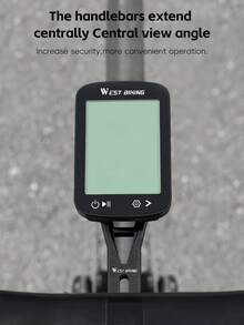 WEST BIKING 通用自行车码表支架，适用于一体式圆形车把，带灯适配器，兼容 Wahoo 和 Bryton - 黑色 - 查看 5