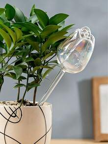 1pc/2PCS/4PCS Pink Tulip Watering Globes, Slouchy Gardening Tool Potted Plant Cutter Automatic Watering Device Drip Irrigation System, Narrow Mouth Design Extends Watering Time, Suitable For Indoor And Outdoor Plants, Self-Watering Planter - Pink - View 8