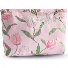 ZLFRQ  Makeup Bag For Wen Floral Cometic Bag Pink Zipper Cometic Pouch For Pure Lar Capacity Quilted Canva Flower Makeup Bag C Aethetic Travel Tetry Bag Gift Kincare Organizer - AG 粉紅鬱金香 - 查看 1