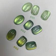 MISS MIANEL 12毫升/瓶装绿色指甲油，2026春夏新款竹系列猫眼指甲油，夏季透明温和亮白凝胶指甲油，适合新手、美甲沙龙和居家DIY，也可用于脚趾甲 - 彩色 - 查看 7