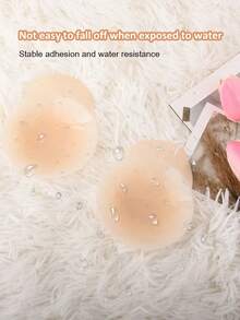 1对实心提拉胸贴，薄款提升乳沟，隐形乳贴，适合搭配婚纱、泳装、连衣裙 - 彩色 - 查看 6
