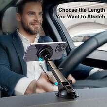 for MagSafe Car Mount Charger 15W Fast Wireless Charging Magnetic Phone Holder for Car [N55 Strong Magnet] Compatible with iPhone 17 16 15 14 13 12 Series Vent Dashboard Windshield - A - Ver 3