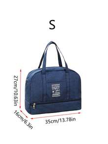 1pc Large-Capacity Portable Travel Bag With Dry-Wet Separation, Hand-Held Waterproof Storage Bag For Men's And Women's Clothing, Short-Distance Business Trip Luggage Bag - Multicolor - View 16