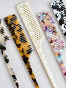 Lược chải tóc bằng axetat, lược đuôi nhọn chống tĩnh điện, lược tạo kiểu tóc mái và đường chân tóc kiểu Âu và Mỹ mới. - Nhiều màu - Xem 1