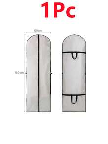 1件装衣物防尘罩 家居连衣裙婚纱挂袋 可折叠防潮服装收纳袋 西装防尘袋 - 彩色 - 查看 10