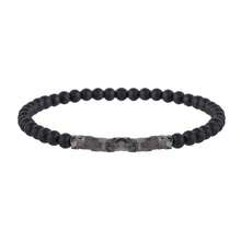 1 chiếc vòng tay phong cách Punk hình đầu lâu và vỏ dừa, kết hợp hạt gỗ và mảnh gỗ, co giãn tốt, thích hợp làm quà tặng cho nam và nữ. - Nhiều màu - Xem 8