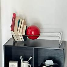 Giá đỡ sách bằng thép không gỉ trong suốt hình quả cầu Dopamine và acrylic, giá để sách để bàn, giá đựng sách sáng tạo. - Nhiều màu - Xem 2