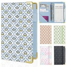 Server Book, Server Books Waitress With Zipper Pocket, Cute Waitress Book With Pen Holder, PU Leather Serving Books Fit Server Apron, Blue N2Y4 - Blue - View 9