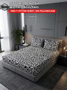 2/3件套印花床上用品套装（1件床单+1/2个枕套，不含枕芯），亲肤舒适床垫保护套，印花图案床垫罩，柔软透气，适用于标准双人床/加大双人床/特大双人床，可机洗，家居装饰，卧室装饰，通过Oeko-Tex认证 - 彩色 - 查看 15