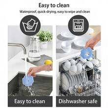 硅胶冰淇淋托架 | 防漏冰棒模具辅助工具（儿童适用） | 多功能冰棒托盘 - 彩色 - 查看 7