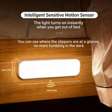 VOLACI Intelligent LED Motion Sensor Night Light, With USB Rechargeable Battery, Wireless Magnetic Installation Base, Suitable For Cabinets, Corridors And Bedrooms, Wireless Lighting Solution | Fashionable LED Light | Magnetic Installation Light - Cabinet Lights - View 4