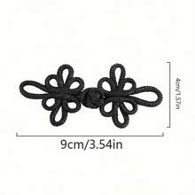 2/5/8Pcs Silk Thread Dragonfly Pattern Chinese Cheongsam Buttons, Vintage Handmade Knots, Traditional Chinese Handmade Decorations, Handmade Curtain Clasps, Clothing And Apparel Accessories - Multicolor - View 11