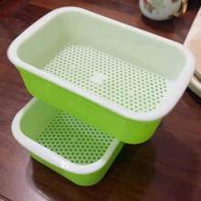 1 Set Bean Sprout Planter, Sprouting Device, Hydroponic Wheat Grass Planting Tray, Home Soil-Free Cultivation - Multicolor - View 7