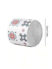 1 Cuộn (1,5m/59,05in) Băng keo chống nấm mốc, chống thấm nước, họa tiết hoa tối giản, thích hợp cho nhà cửa, nhà bếp, bồn rửa, mặt bàn, dải bịt kín chống thấm nước, phòng tắm, nhà vệ sinh, chậu rửa, chất trám khe chống nấm mốc, vật tư vệ sinh nhà cửa. - Nhiều màu - Xem 6