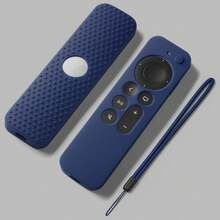 Silicone Protective Case Compatible With Apple TV 4K Series Remote Control, 2nd/3rd/6th/7th Generation, Dot-Patterned Thickened Design, Includes Wrist Strap (Remote Control Not Included), Suitable For Home Use - Multicolor - View 10