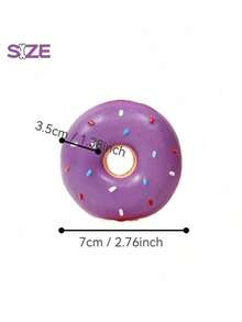 Đồ chơi cho thú cưng hình bánh donut bằng cao su có tiếng kêu, đồ chơi gặm cho thú cưng có âm thanh, màu sắc tươi sáng thu hút sự chú ý của thú cưng, kích thích hứng thú chơi đùa của thú cưng, phù hợp cho mèo và chó nhỏ/trung bình, lý tưởng cho chó con đang mọc răng, kết hợp chơi đùa và chăm sóc răng miệng. - Nhiều màu - Xem 7